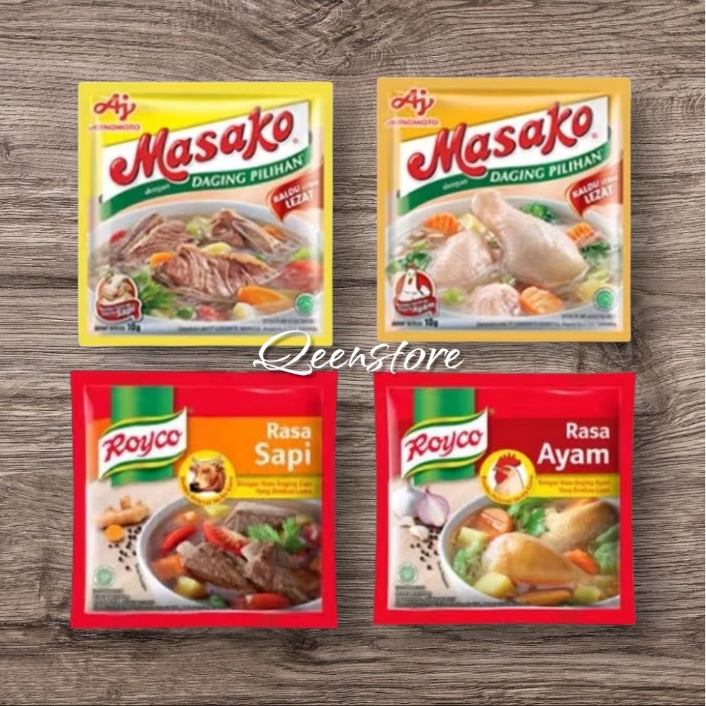 

Masako penyedap rasa renteng renceng ayam sapi 12 sachet