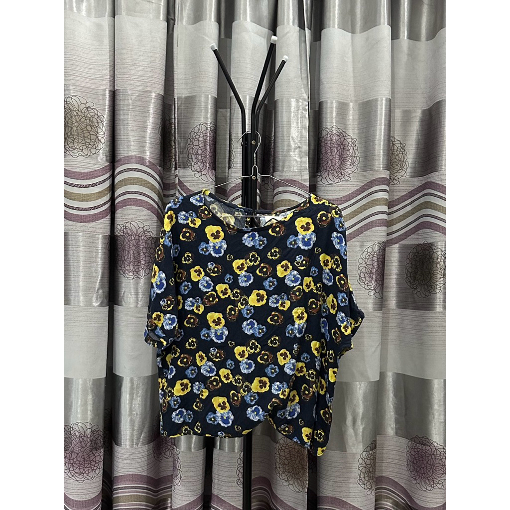 [Preloved] Blouse Top Cotton Ink x Ayang Cempaka