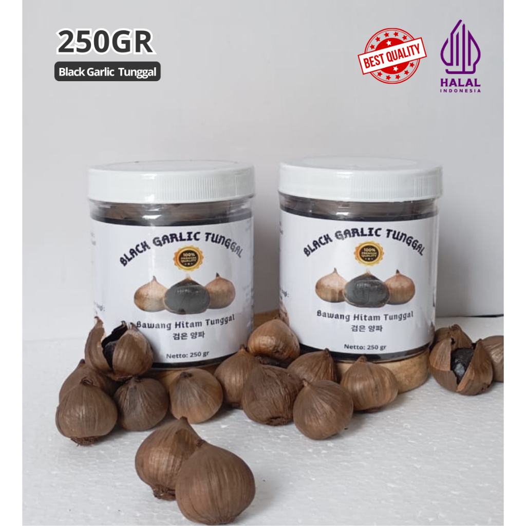 

BLACK GARLIC TUNGGAL [ 250grm ] Bawang Hitam Lanang | UNTUK KESEHATAN - 100% Original & Fresh