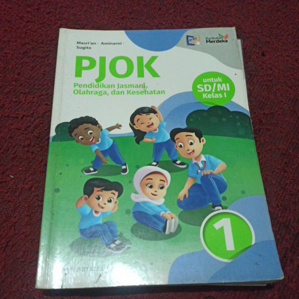 buku PJOK kelas 1 SD by Erlangga