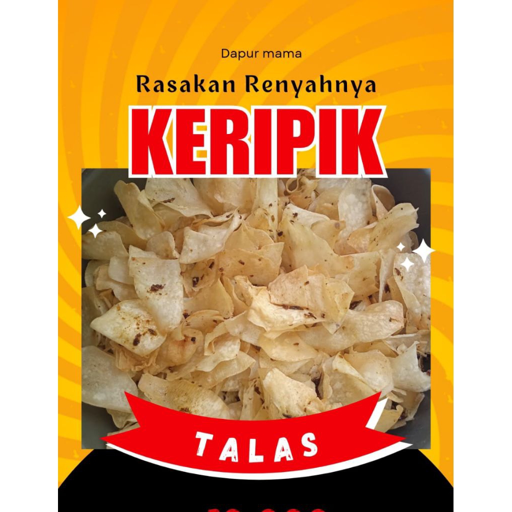 

Keripik Talas Mak Eva Enak,Renyah, gurih dan nikmat,tersedia rasa pedas, asin gurih, dan original