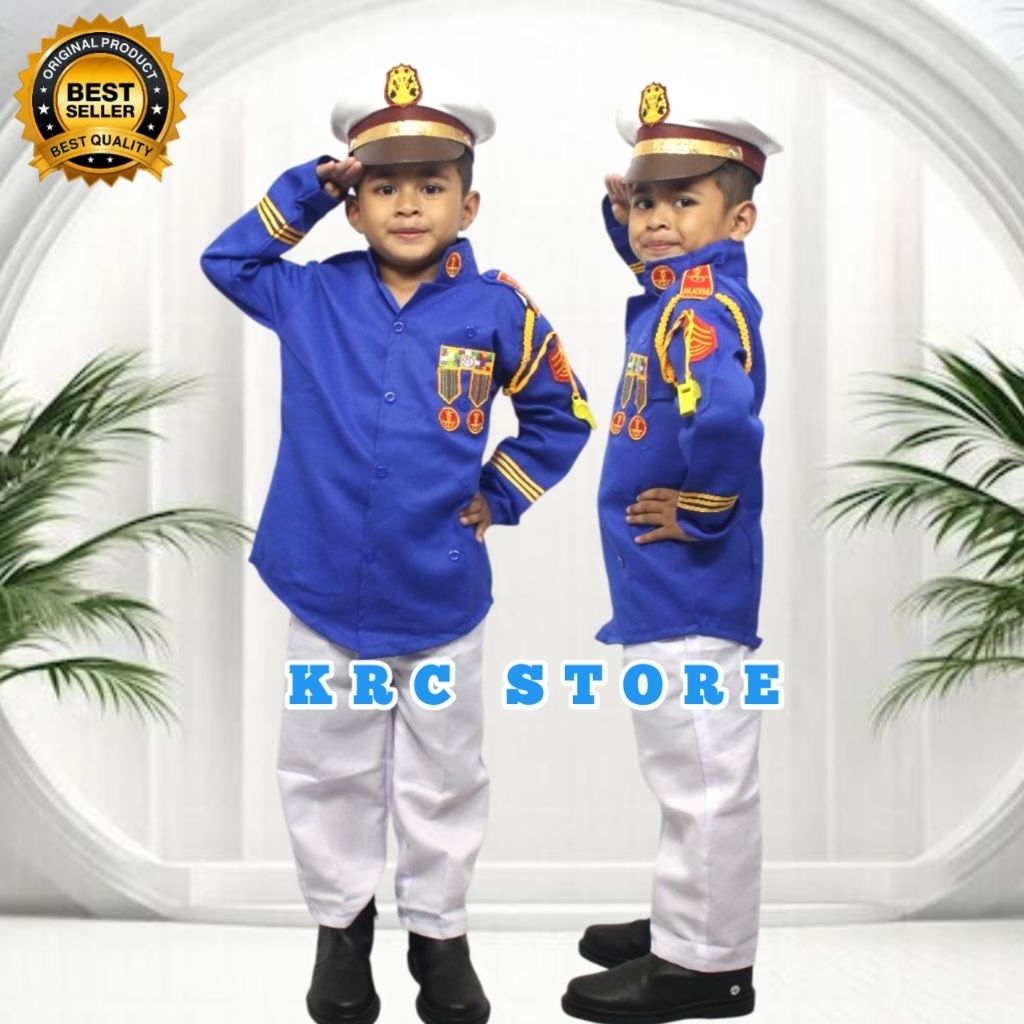 Ready Seragam AKMIL Anak / Akademi Militer / Baju Profesi Akmil / KOSTUM ANAK AKMIL / BAJU KARNAVAL 