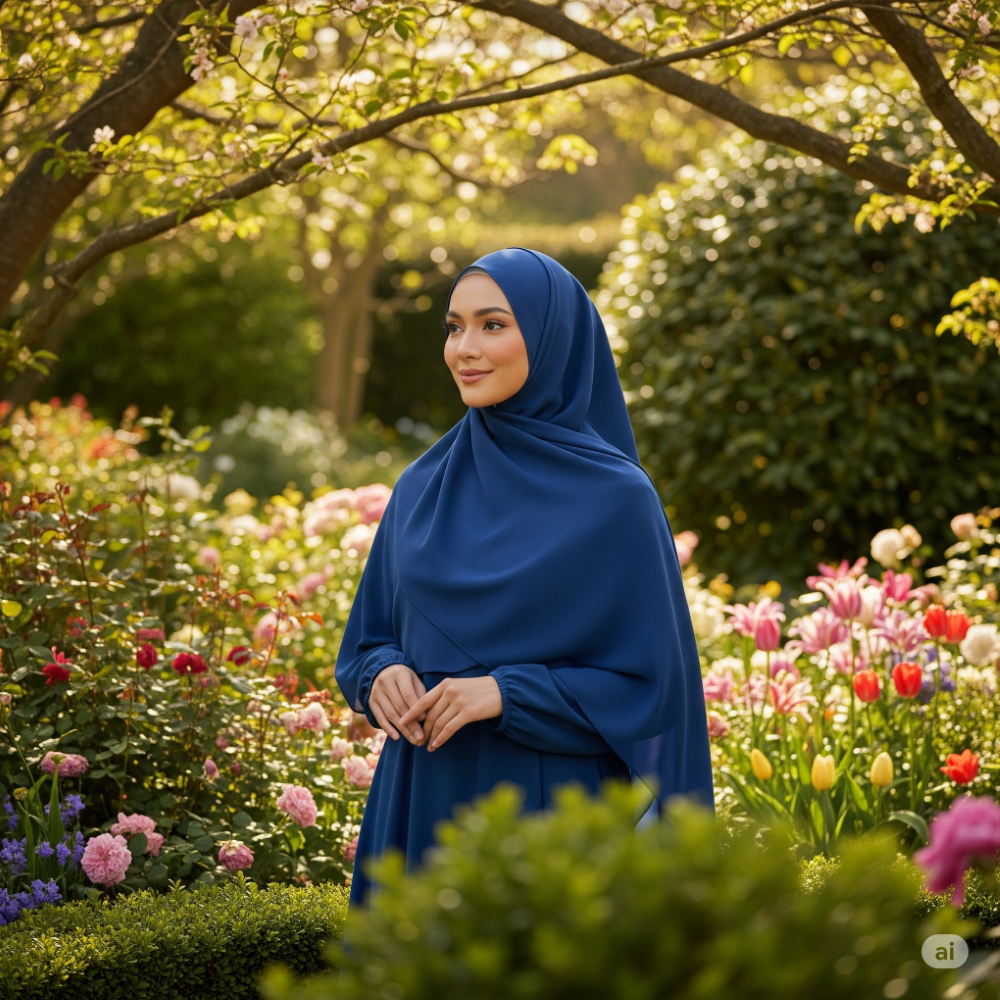 Hijab Segi Empat Wolfis Ukuran Jumbo 140 X 140