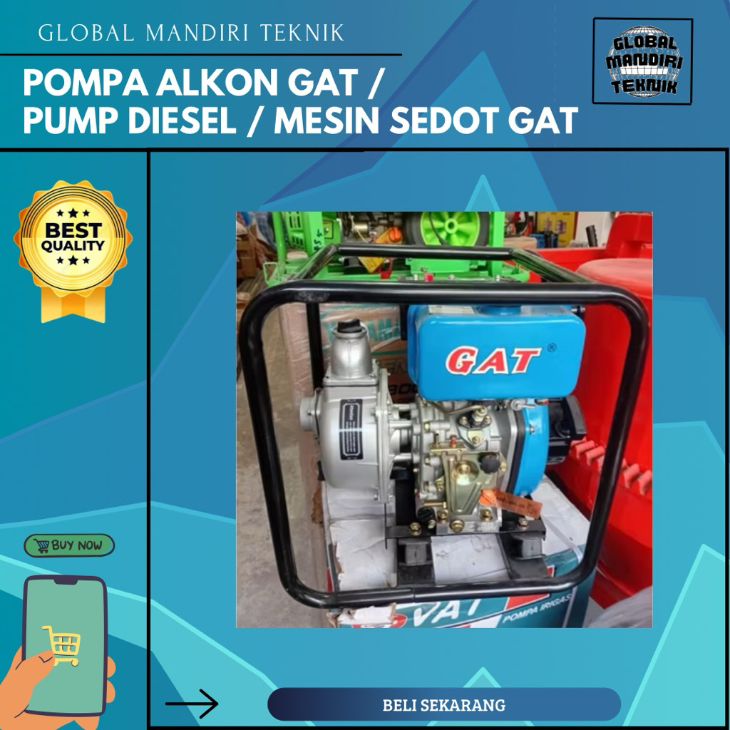 POMPA ALKON GAT / POMPA AIR GAT / MESIN SEDOT GAT / PUMP DIESEL MURAH KUAT BERKUALITAS