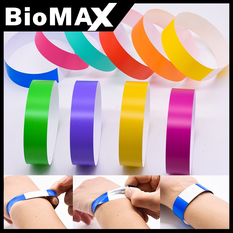 Gelang Tiket 100pcs Gelang Event Anti Air Tiket Event PVC Gelang Wahana Entry Event