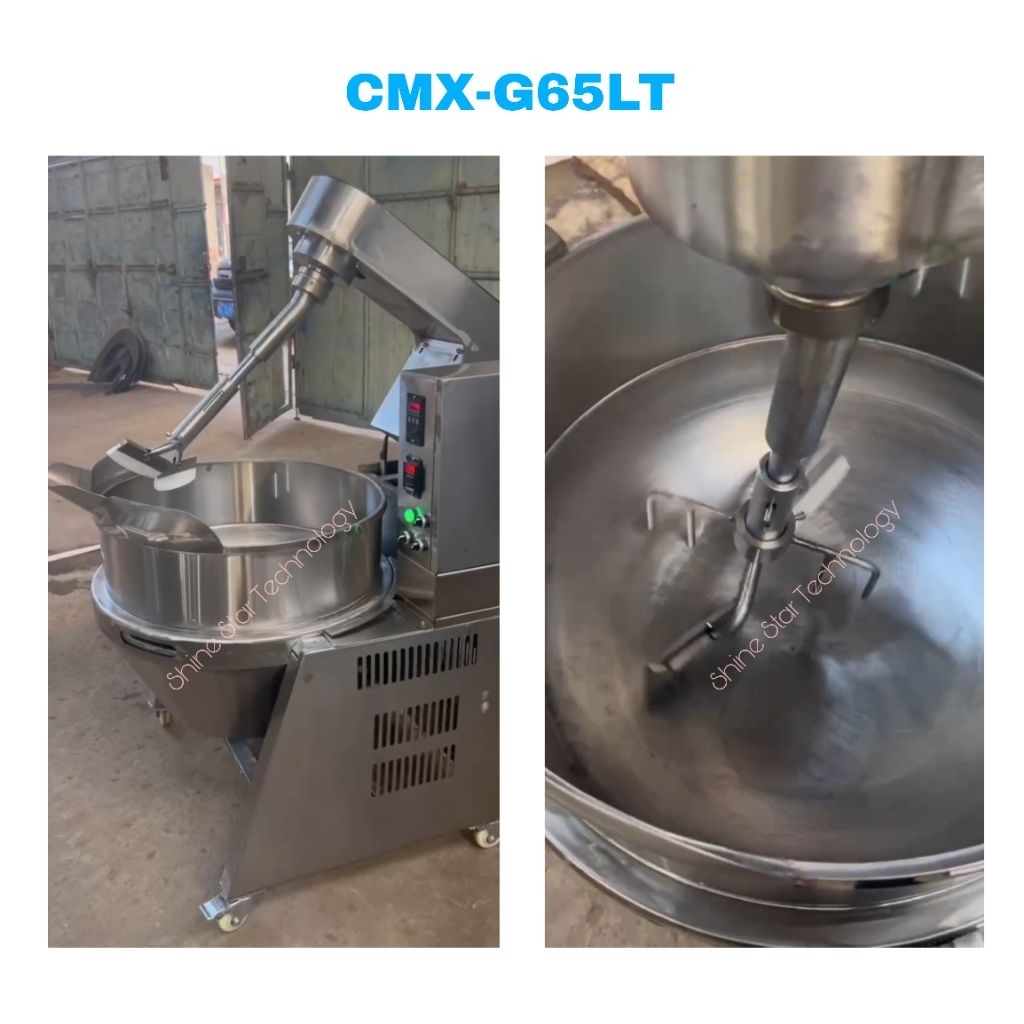 Fomac Gas Tilting Cooking Mixer CMX-G65LT  Mesin Wajan Pemasak Pengaduk produk Sup, Saus, Kari, Adon