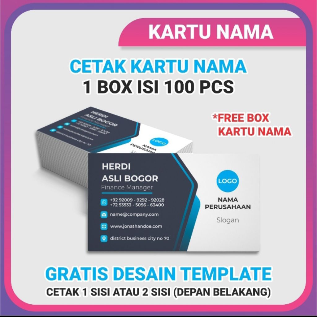 

KARTU NAMA FREE DESAIN 1 HARI JADI