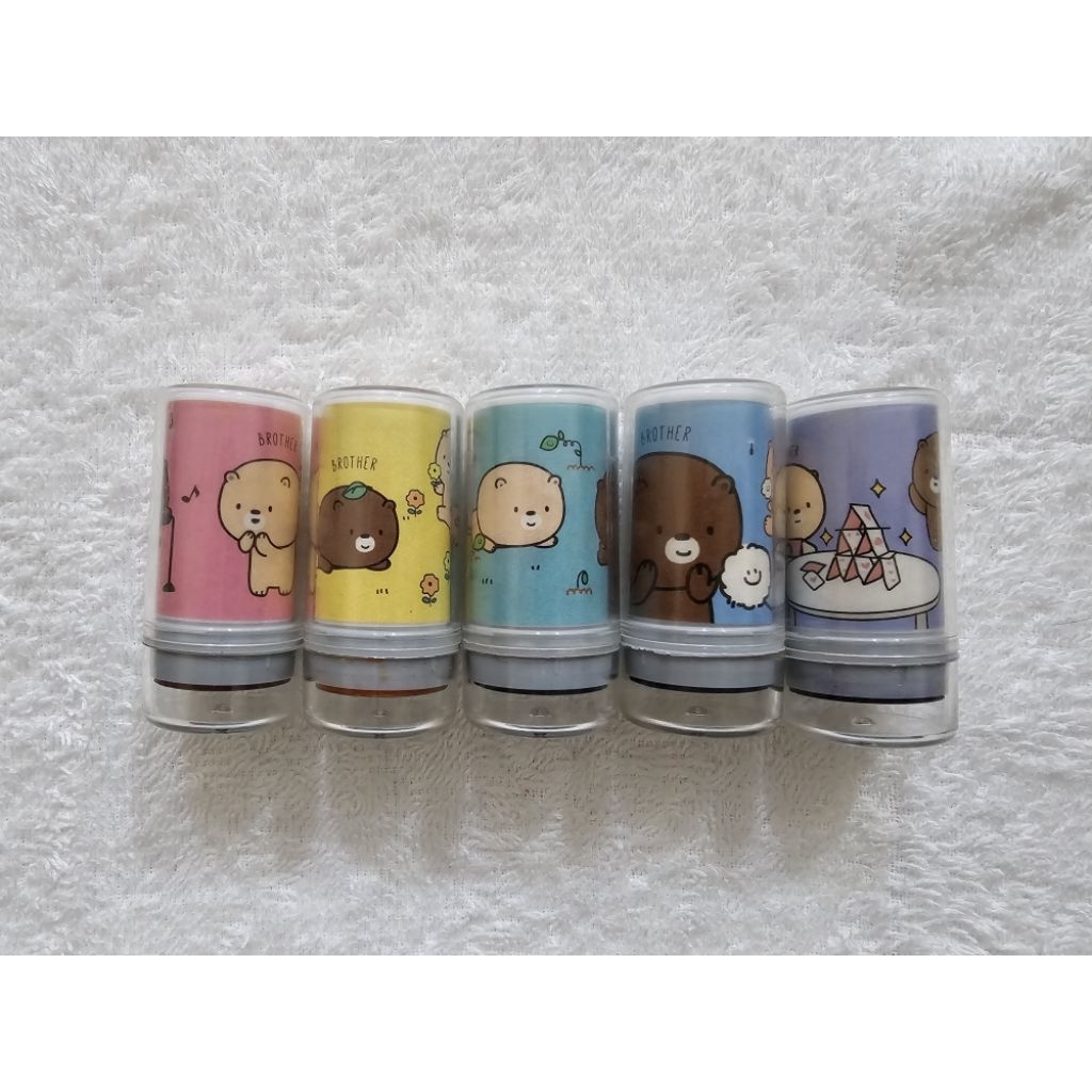 

(Baca Deskripsi) Preloved Pinkfoot Bear Brother Stamp