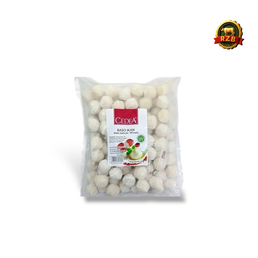 

RZB | CEDEA Baso Ikan 1kg | Cedea Fish Ball 1kg isi 100 butir | Berkualitas Tinggi Halal & Higienis