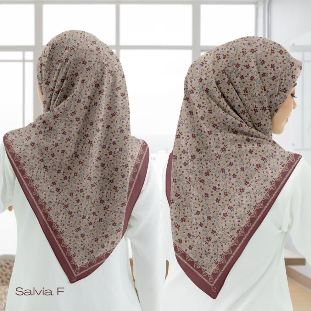 Sopi hijab jilbab voal motif bunga/Krudung VOAL SUBLIME/Hijab segi empat modern
