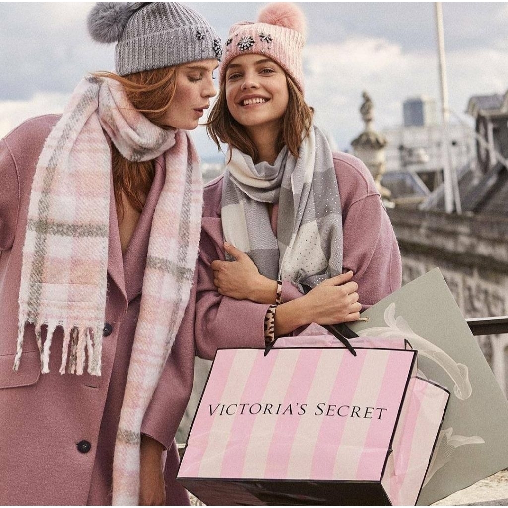 

VS PINK PAPER BAG S - M - L SMALL MEDIUM LARGE