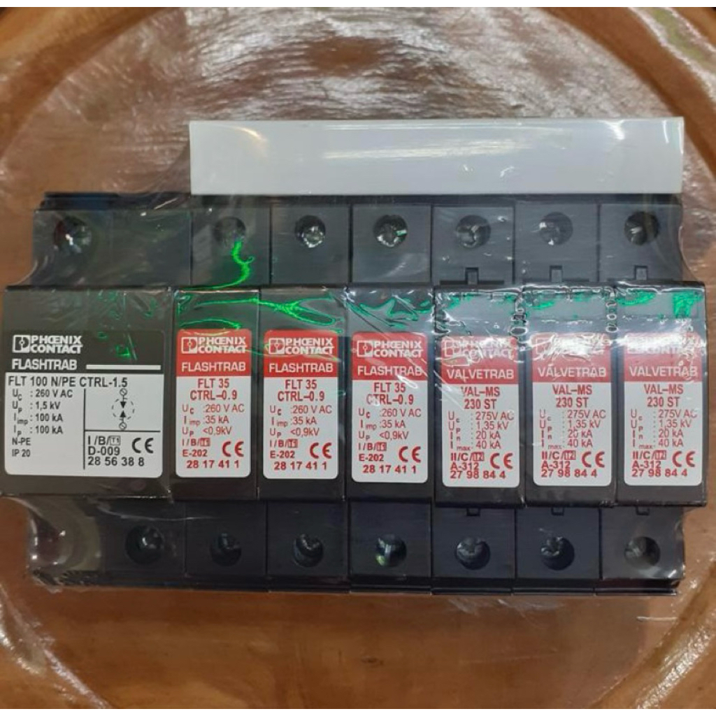 Surge Arrester Phoenix 7Pole FLT 100B+Flt 35+Val Ms Murah