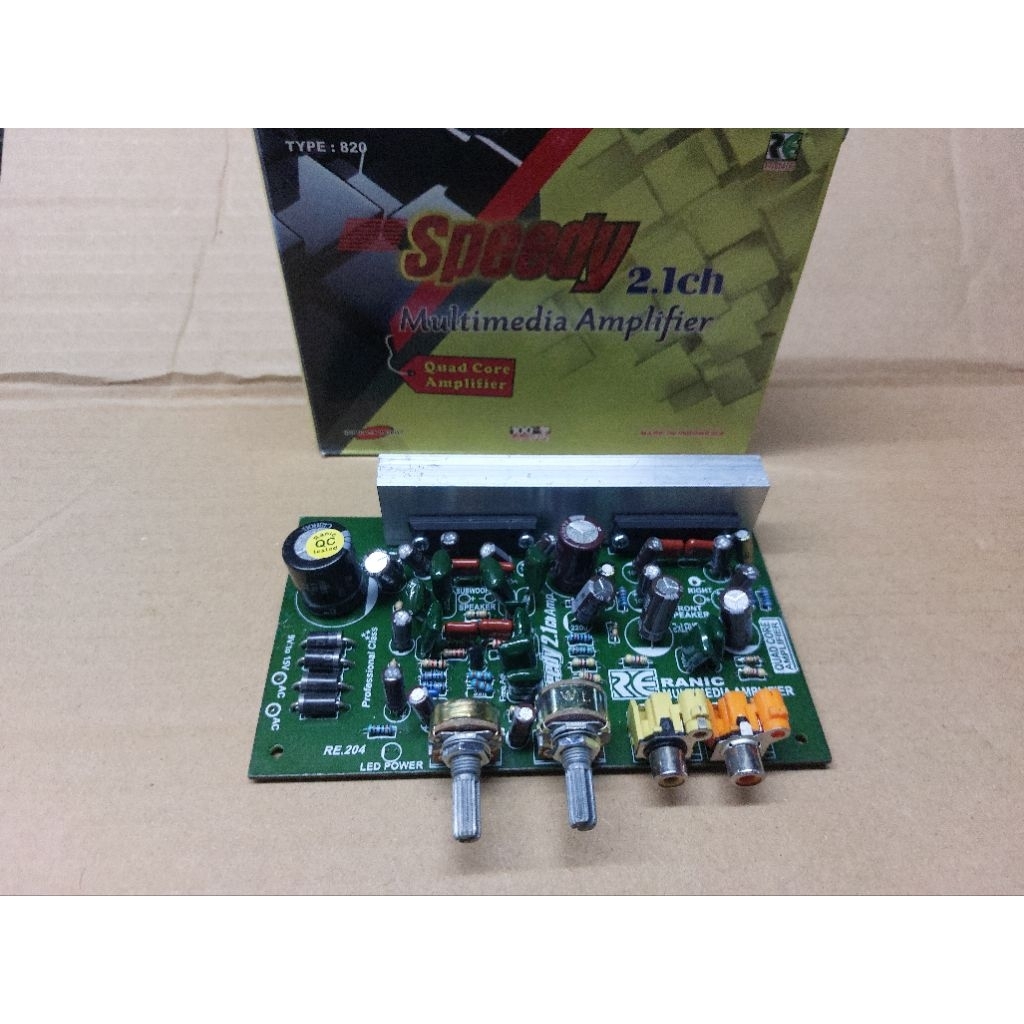 Kit Amplifier 2.1 LA4508 Stereo Plus Subwoofer 12V