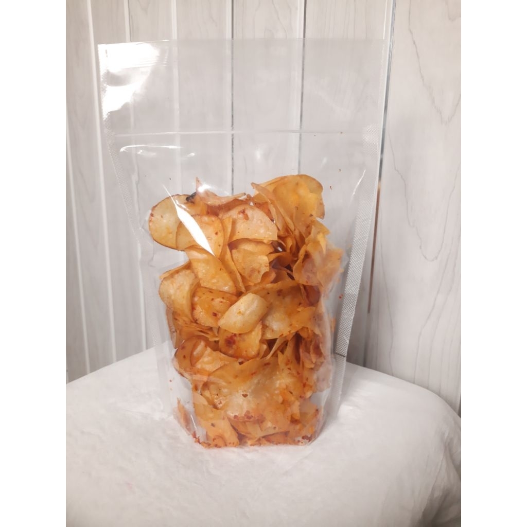 

Keripik singkong | 250 gr | keripik pedas | cemilan | snack | kerupuk | makanan | singkong | balado | cemilan | cemilan renyah | cemilan viral