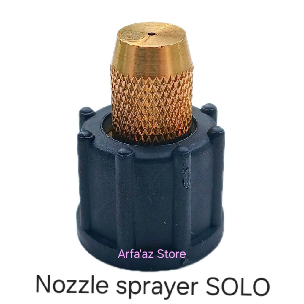 Nozzle tembak SOLO + tutup spuyer tanki semprot ujung kuningan