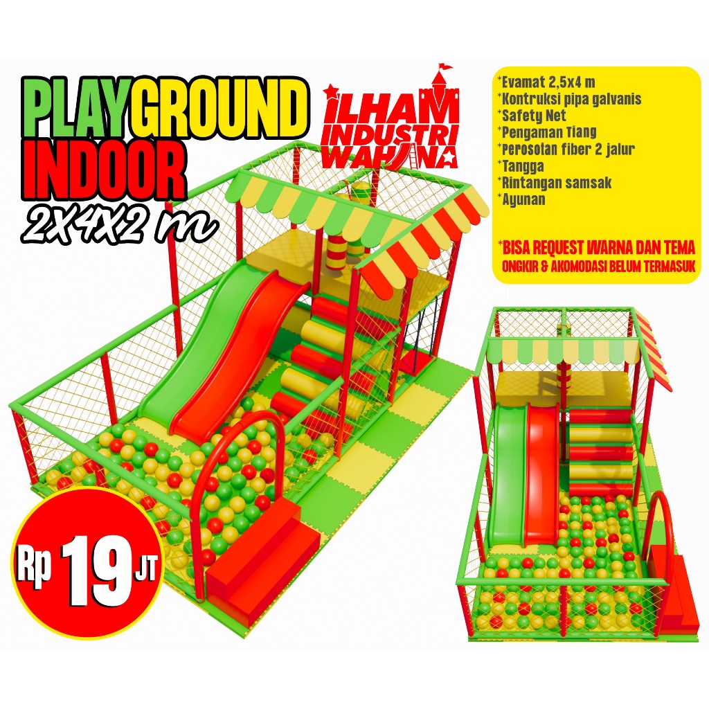 Odong odong playground indoor mandi bola