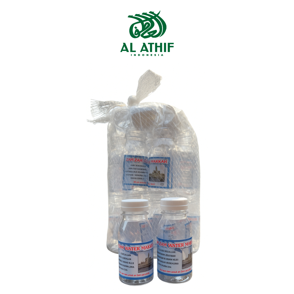 Botol Kecil Air Zam Zam Kosong 80 ml Isi 25pcs Plastik Souvenir Oleh Oleh Haji Umrah