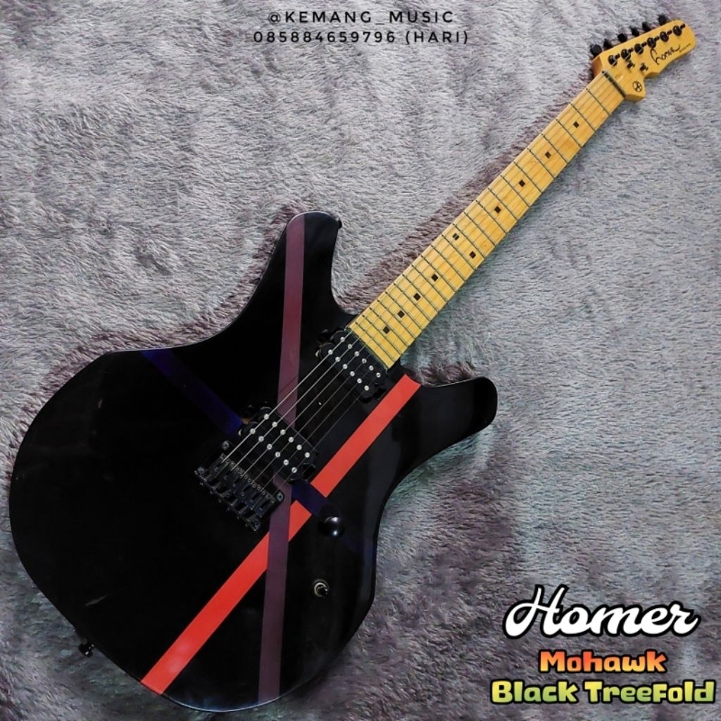 gitar bekas homer mohawk humbucker
