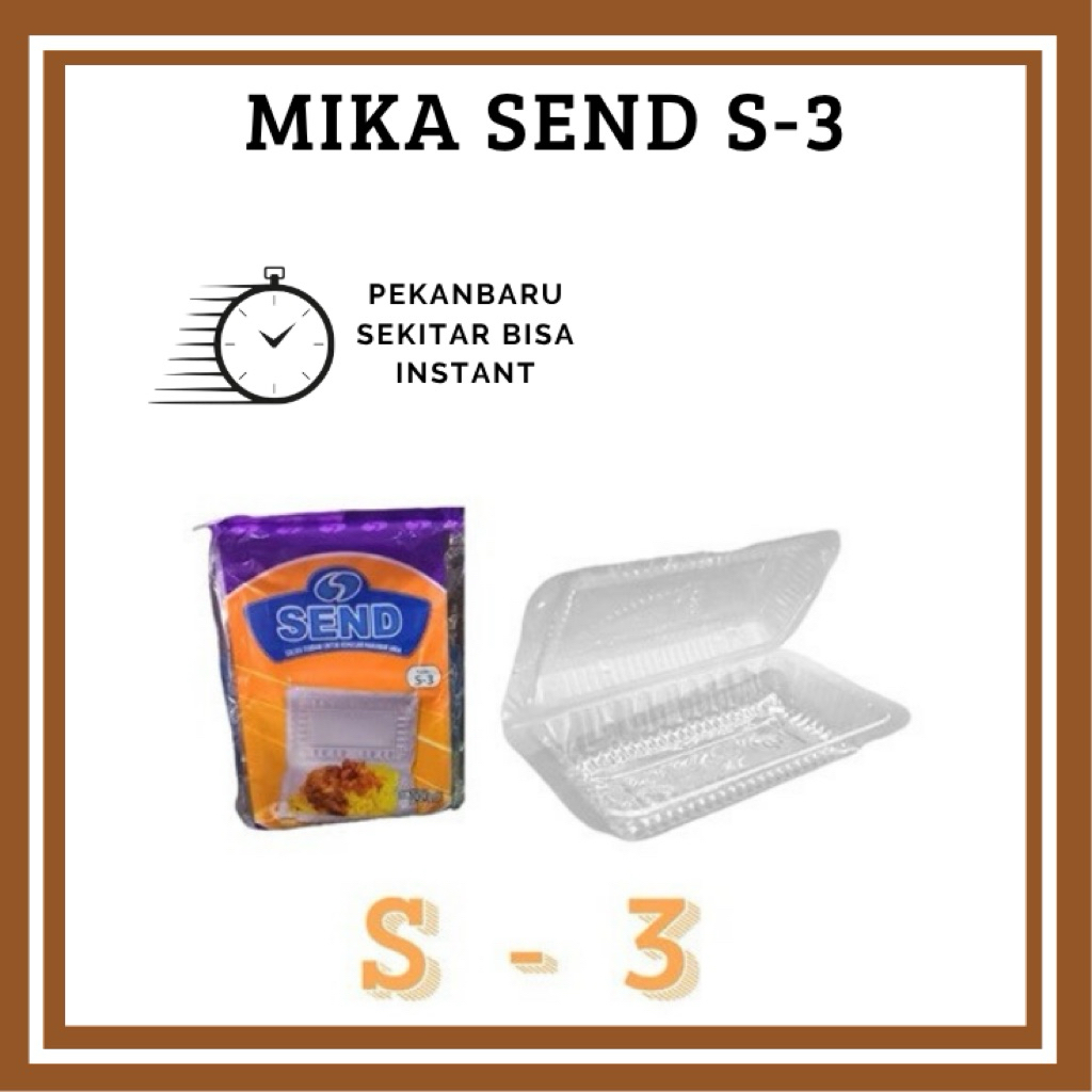 Mika Box Transparan S-3 FOOD GRADE Mika Box Kue Termurah