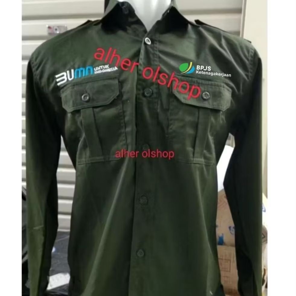Kemeja BPJS baju BPJS seragam BPJS Pdh BPJS Pdl BPJS kemeja kerja BPJS seragam kerja BPJS Pdh kerja 