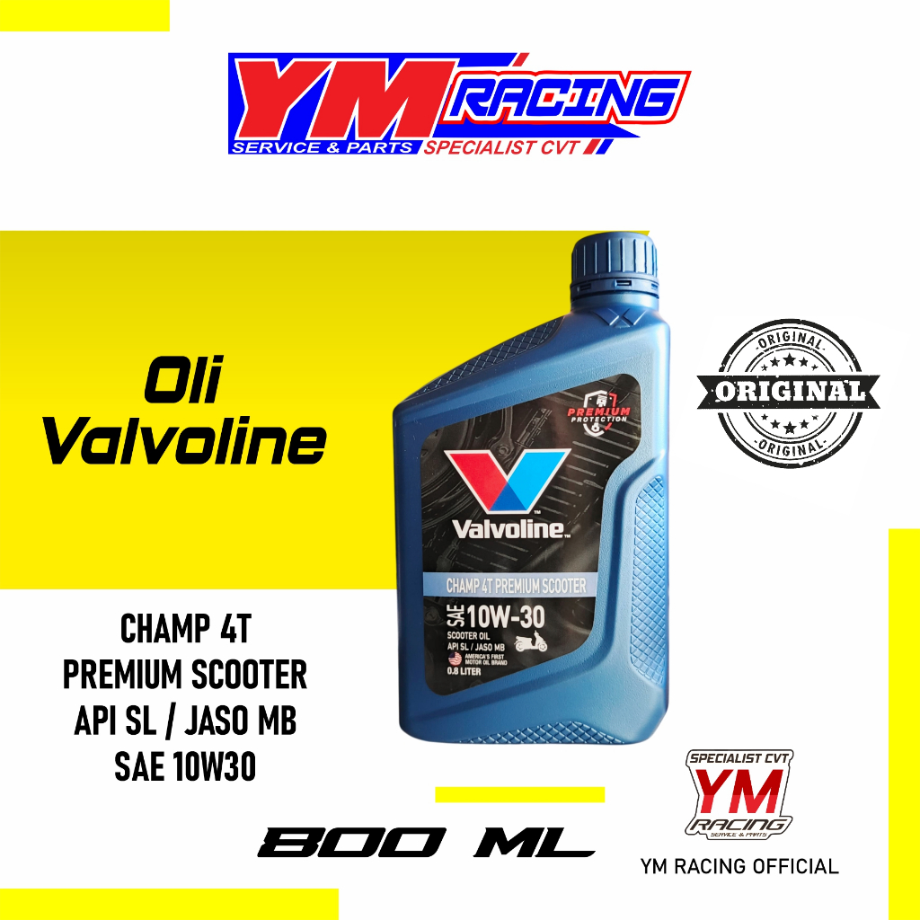 OLI VALVOLINE 4T SCOOTER 10W30 SL JASO MB 0.8L - OLI VALVOLINE