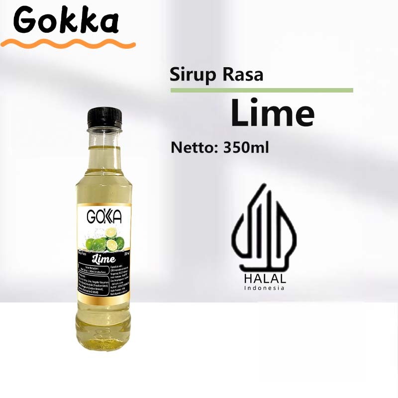 

GOKKA Lime Sirup Konsetrat 350ml Halal- Lime Flavor Syrup / Sirup Lime