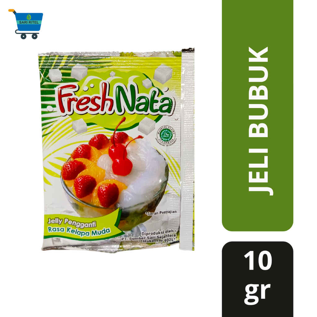 

FRESHNATA Jelli Bubuk Rasa Kelapa Muda 10gr