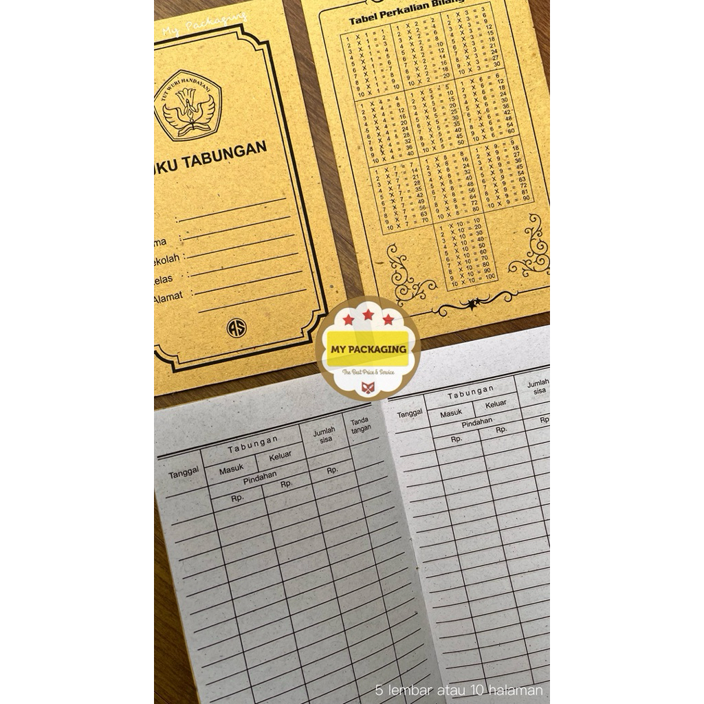 

Buku Tabungan Kecil Ukuran A6 - 5 Lembar 10 Halaman