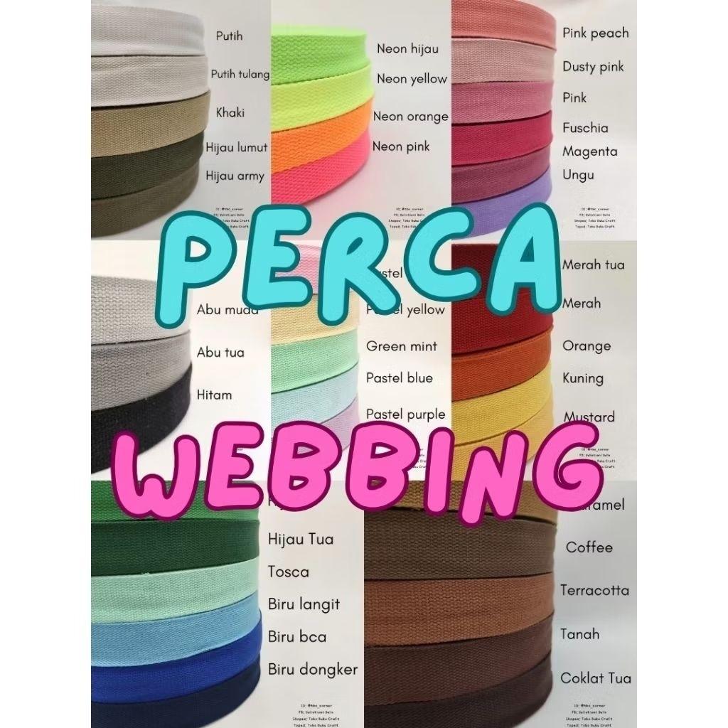 PERCA Webbing Katun 3,8cm Part 2