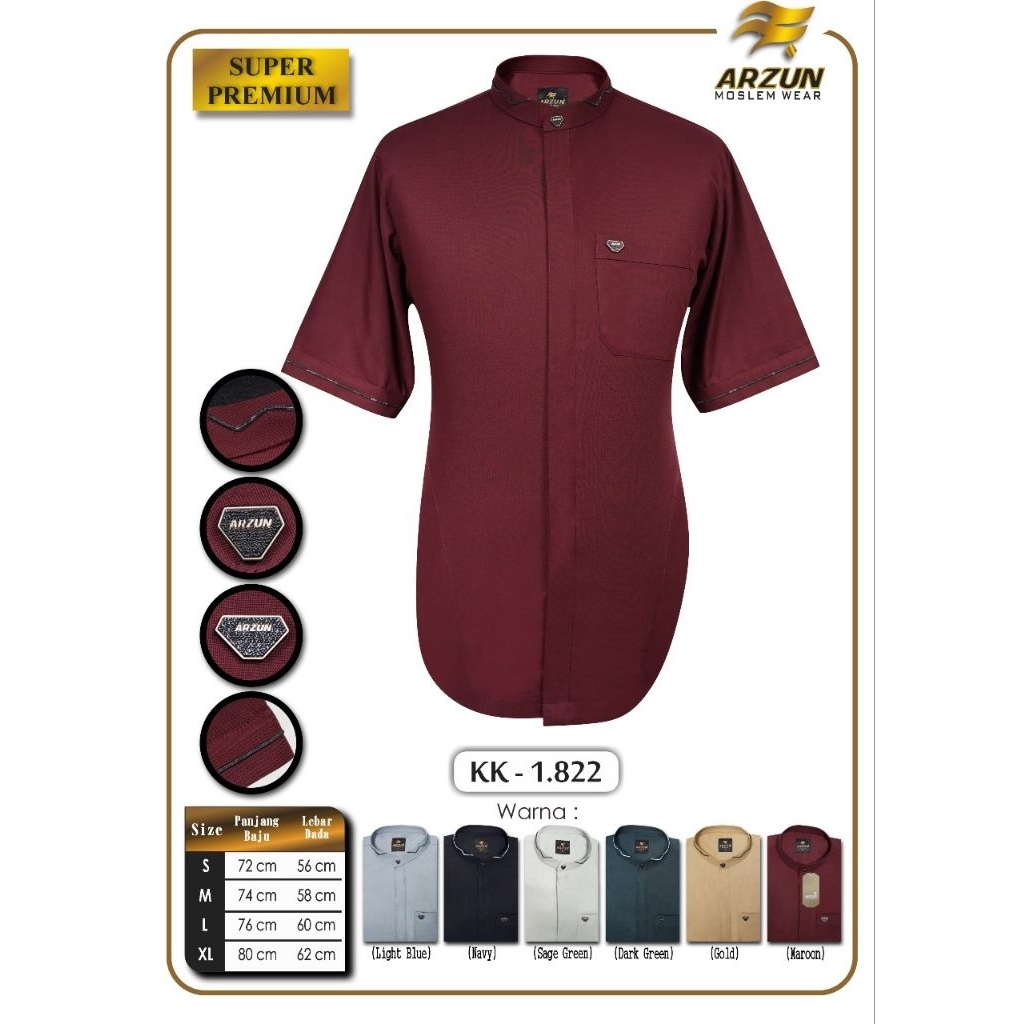 KEMKO ARZUN SUPER PREMIUM MOTIF TERBARU | KEMKO PRIA MODERN MOSLEM WEAR