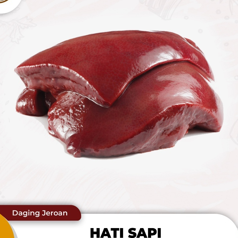 

HATI SAPI Frozen Import Halal - Jeroan Hati 250gr - Kheiza Frozen
