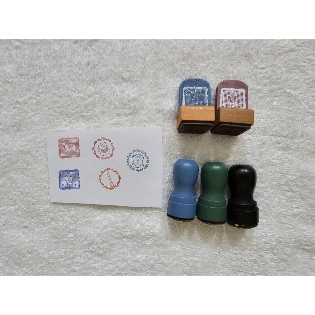 

(Baca Deskripsi) Preloved Wood Stamp for Journal & Scrapbook 1