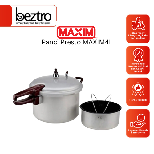 Maxim MAXIM4L – Presto Alumunium Kapasitas 4 Liter 20 cm