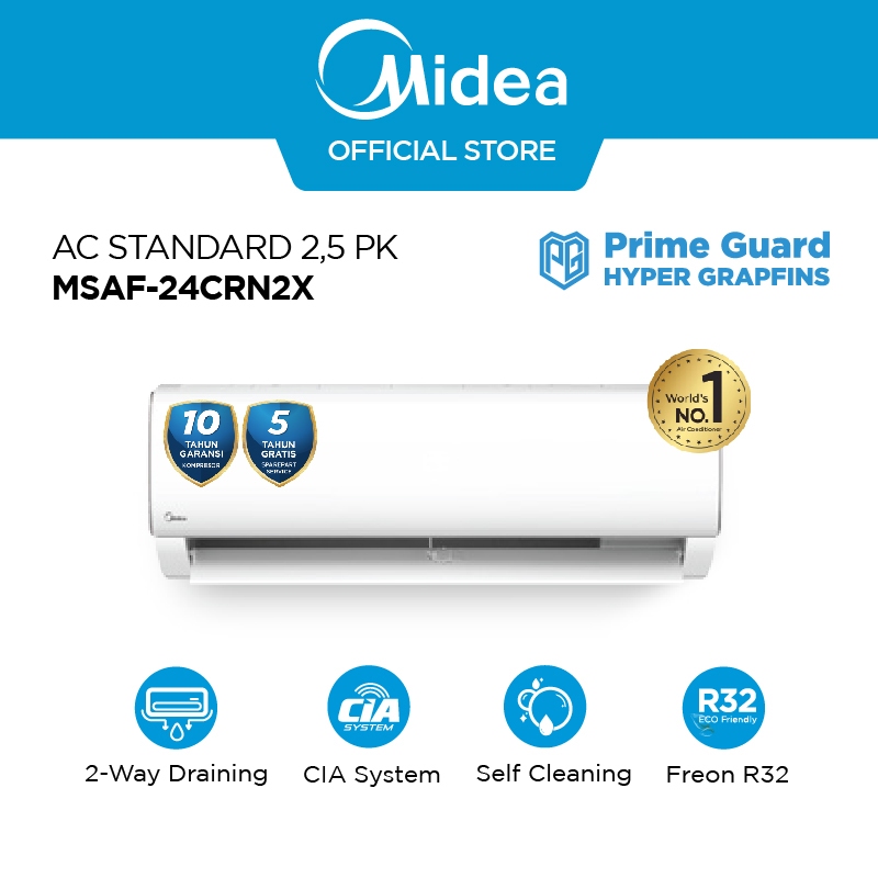 Midea AC Split MSAF-24CRN2 - Standard 2.5 PK R32 Series