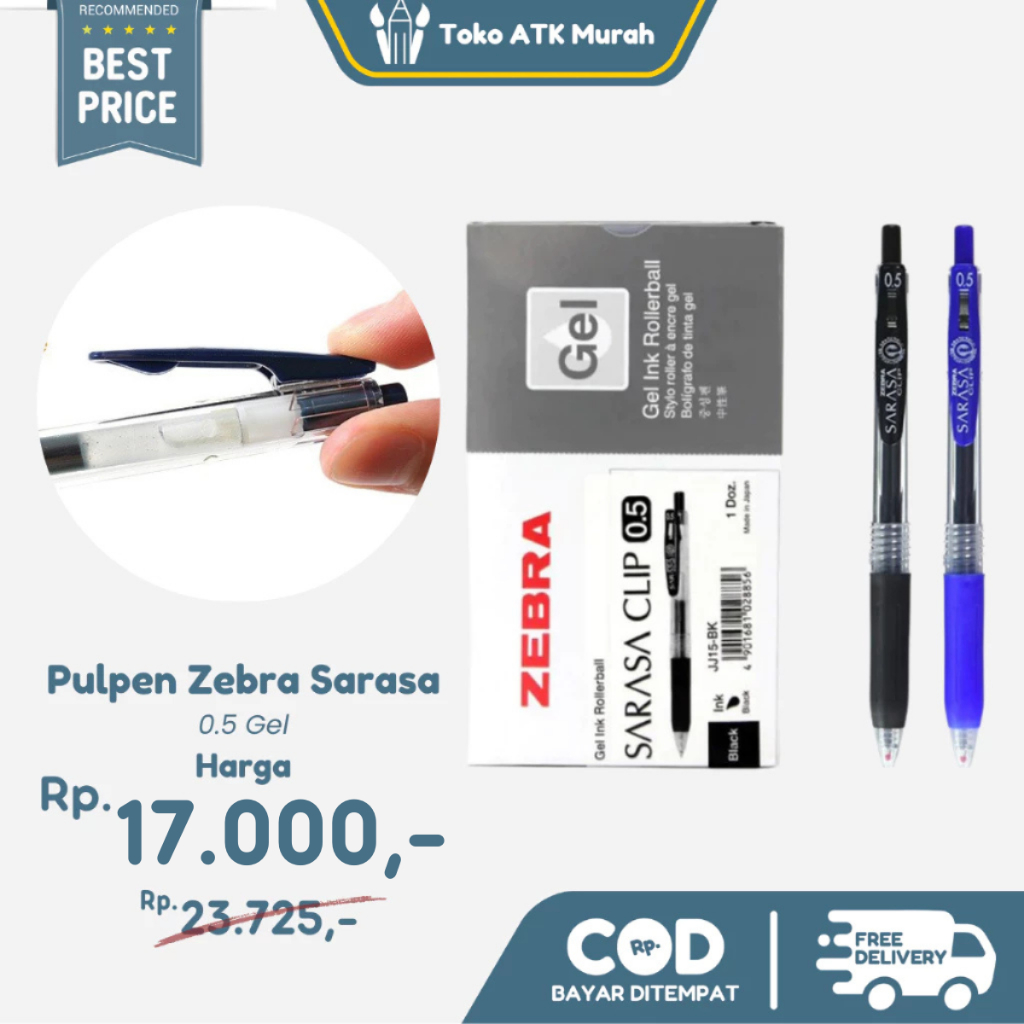 

Pulpen SARASA CLIP 0.5 GEL ZEBRA