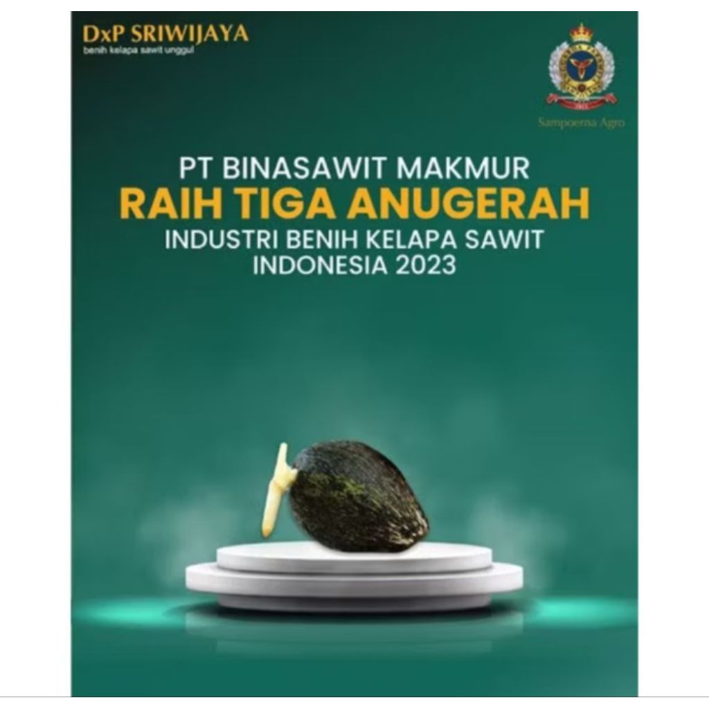 Benih Sawit Unggul DxP SRIWIJAYA 5 ORIGINAL BERSERTIFIKAT
