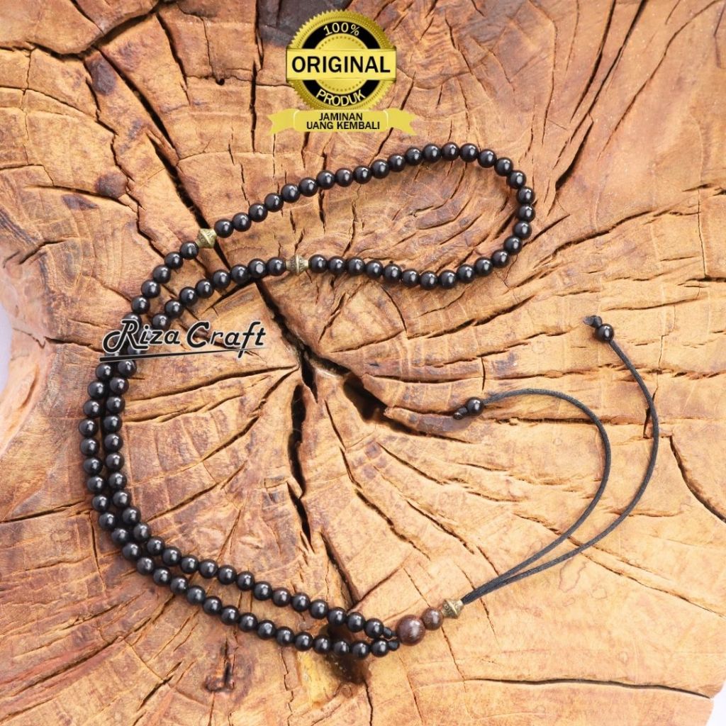 Kalung Tasbih 99 Butir kayu Kokka Kaokah kecil Pria Wanita Keren Mewah Original 100%