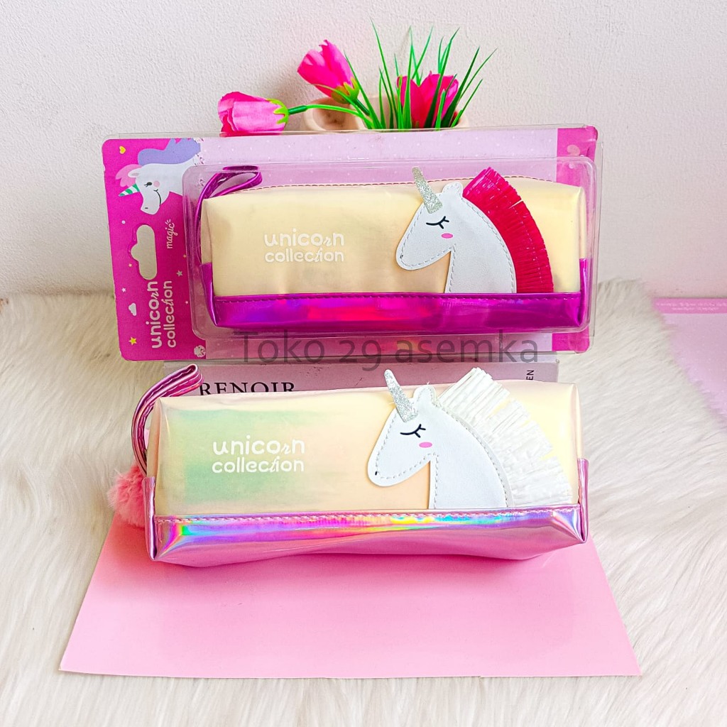 

KOTAK PENSIL PERSEGI PANJANG HOLOGRAM UNICORN UNIK KEKINIAN PERLENGKAPAN SEKOLAH MURAH