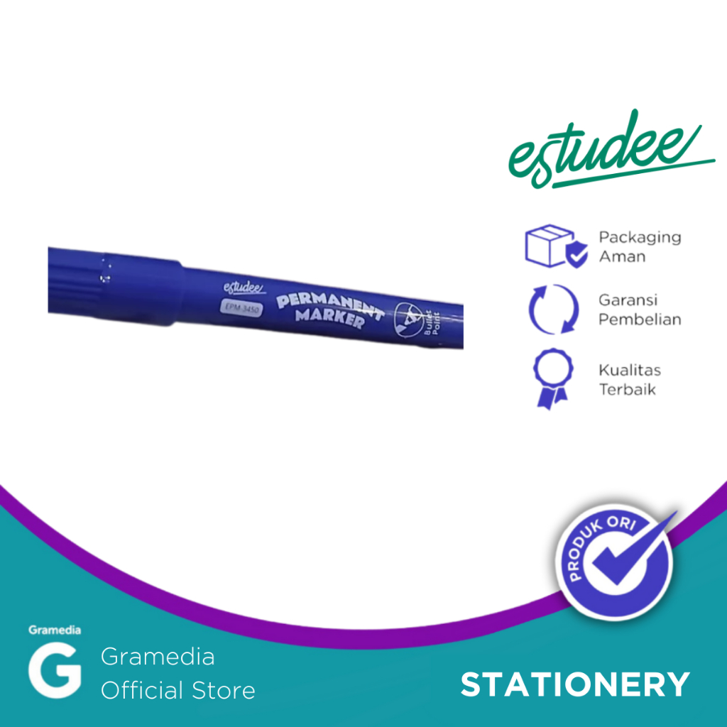 

Gramedia Pettarani - SPIDOL PERMANEN ESTUDEE PERMANENT MARKER BLUE