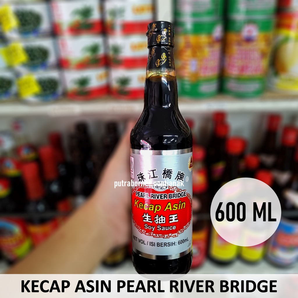 

Kecap Asin Pearl River Bridge 600 ml / Mushroom Soy Sauce / Bumbu Masak Vegetarian
