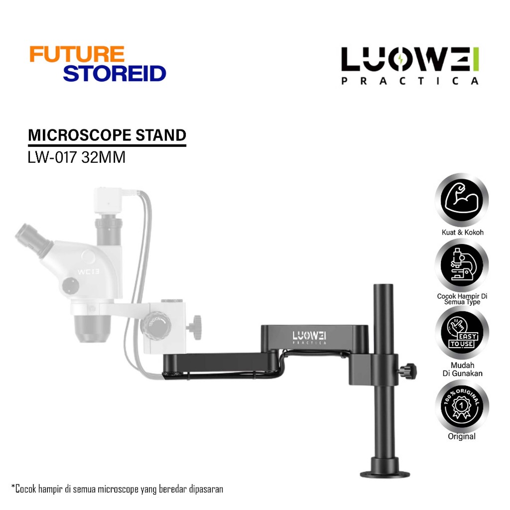 LUOWEI LW-017 Stand Microscope - Microscope Swinging Arm Universal Flexible Folding 360 ° Rotating O