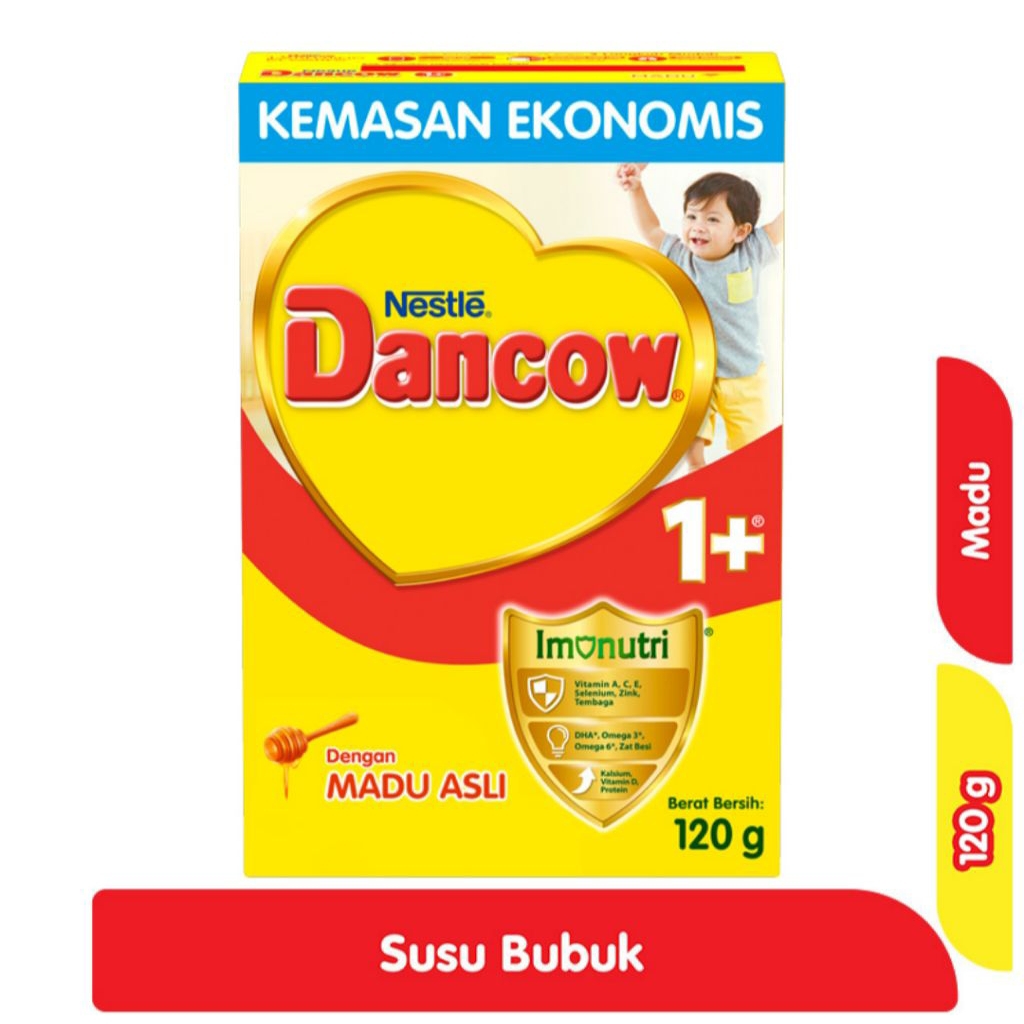 

Nestle Dancow 1+ Imunutri Susu Bubuk Pertumbuhan Anak 1-3 Tahun Madu 120 g