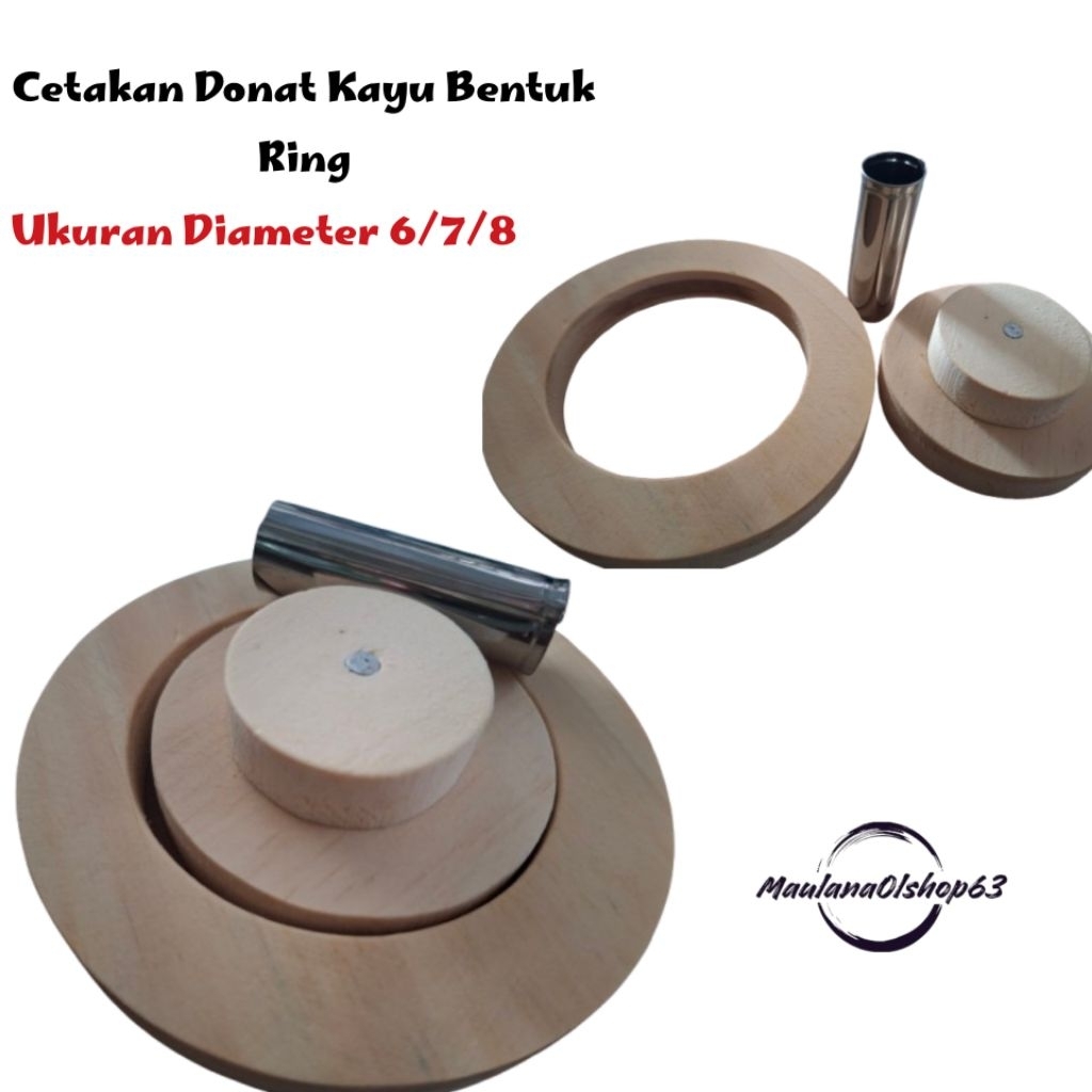 Cetakan Donat Kayu/Cetakan Donat Kayu Bentuk Ring