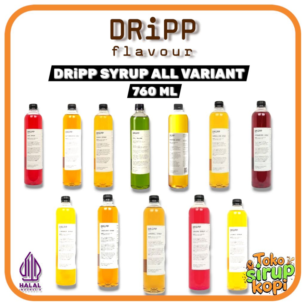 

Dripp syrup all varian 760ml-sirup minuman semua rasa