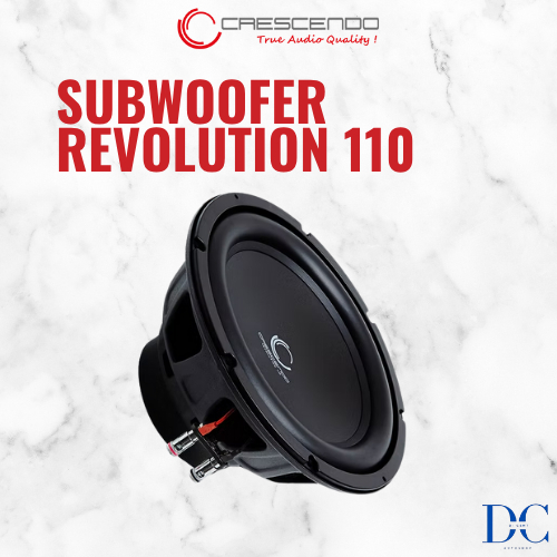 Subwoofer Crescendo Revolution 1 Series - Revolution 110 - 10 Inch Subwoofer Mobil - Audio Mobil - 1