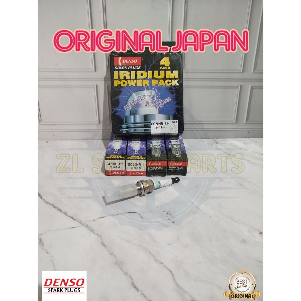 BUSI IRIDIUM BUSI POWER DENSO 4PC AGYA AYLA SIGRA CALYA 1.2 1.200 CC ORIGINAL JAPAN ASLI