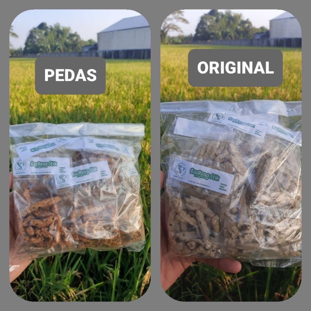 

BASRENG STIK rasa ikan PEDAS DAN ORIGINAL /cemilan basreng 1pak isi 10pcs berat 15g