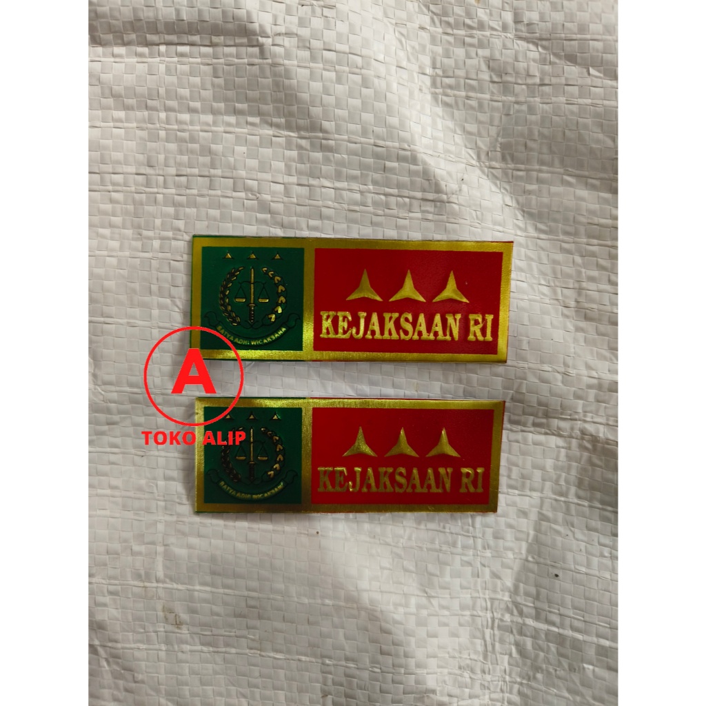 Stiker Plat Kejaksaan RI - Sticker Plat Jaksa RI - Stiker Jaksa