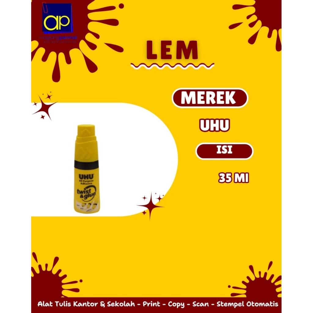 

Lem UHU Twist&Glue 35ml
