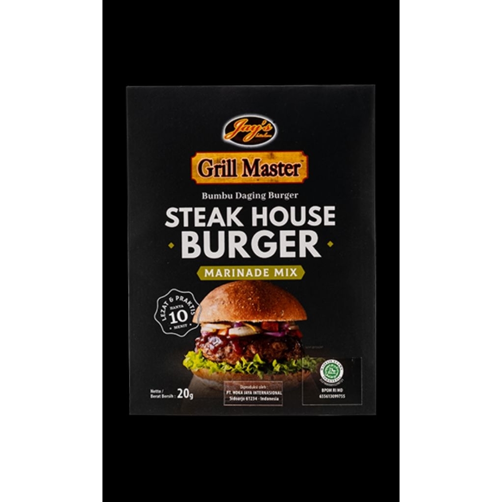 

JAY'S GRILL MASTER STEAK HOUSE BURGER